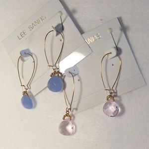 Lee Sands Wire Loop Earrings